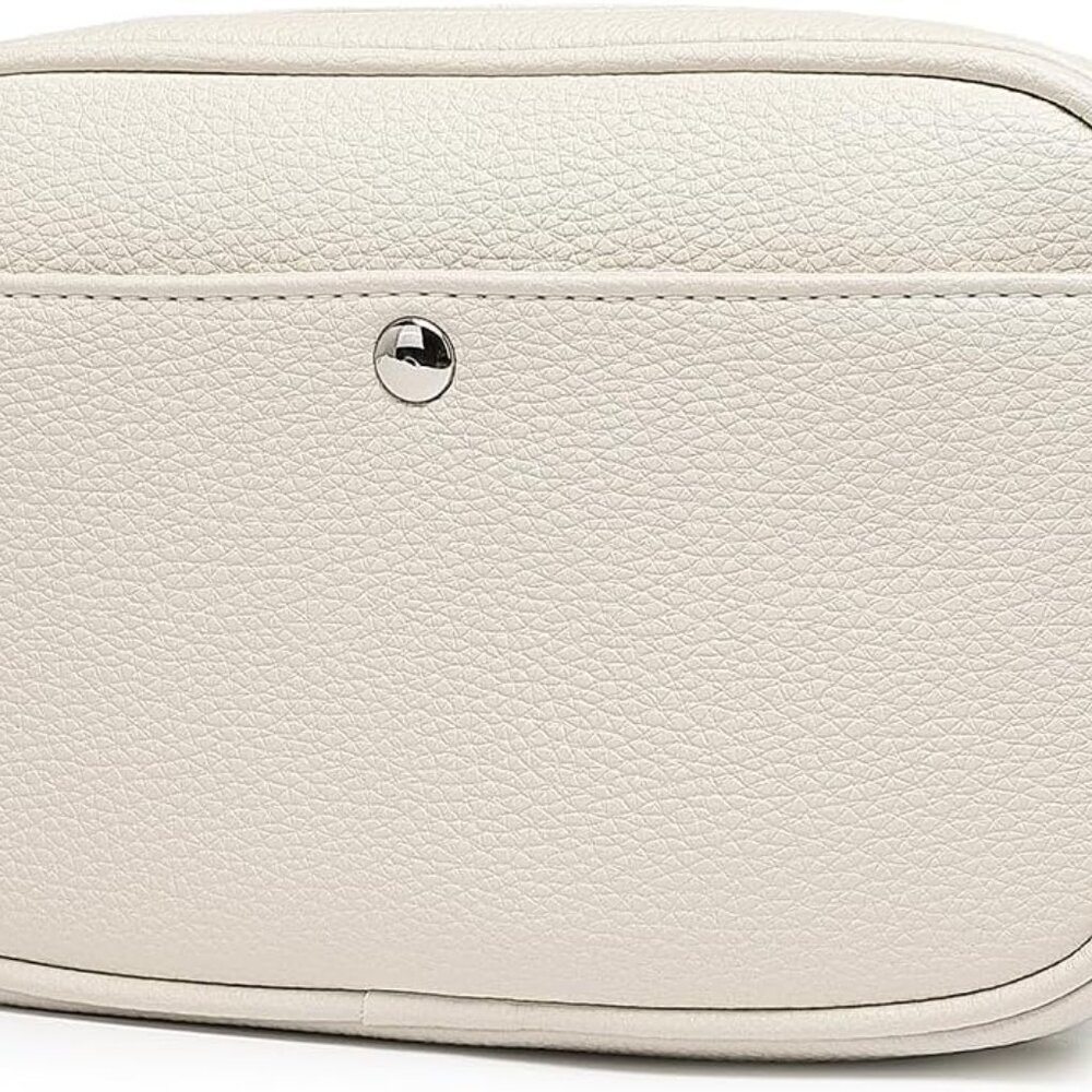 PU Leather Square Crossbody Bag Women Adjustable Compact Casual Travel